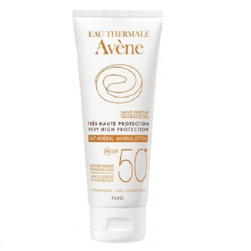 Avene – High Protection Mineral Lotion Spf 50+, 100ml, Very High Protection For Intolerant Or Damaged Skin