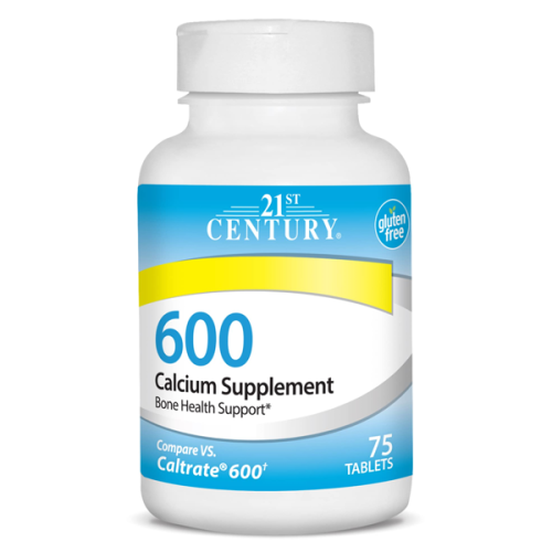 21st Century Calcium Supplement 600 mg 75 Tablet
