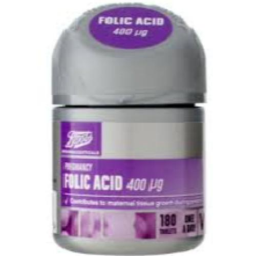 Boots Folic Acid 400 µg 180 Tablets