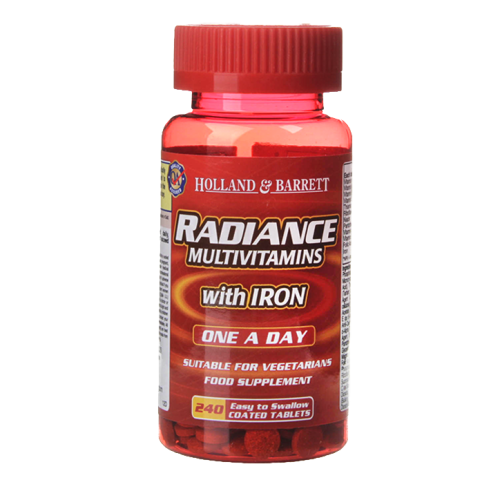 Holland & Barrett Radiance Multi Vitamins & Iron One a Day 240 Tablets