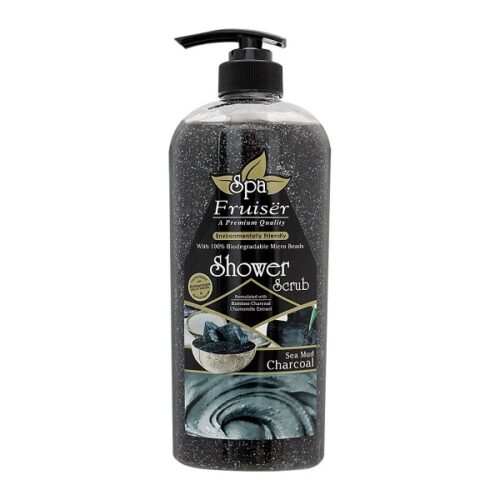 Fruiser Spa Shower Scrub Charcoal Sea Mud 730ml