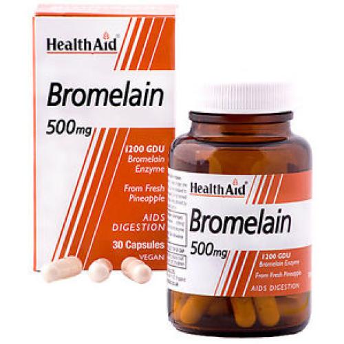 HealthAid Bromelain – Digestion – 500mg x 30 Vegicaps