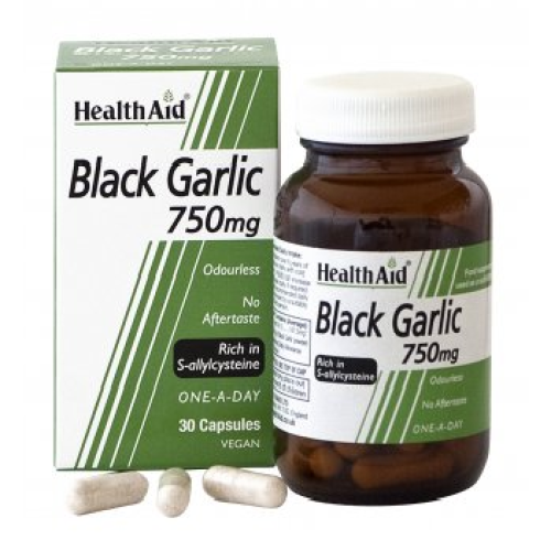 HealthAid Black Garlic – 30 x 750mg Vegicaps