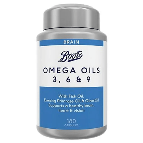 Boots Omega 3 Fish Oil 1000mg Food Supplement 180 Capsules