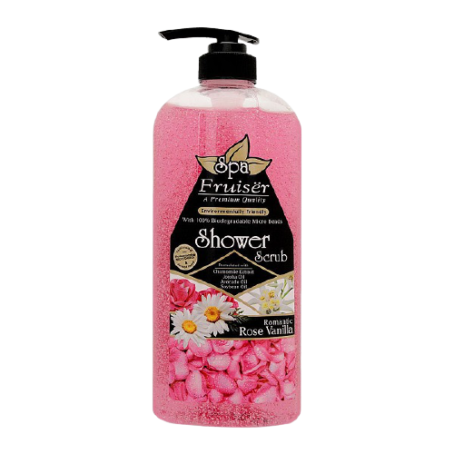 Fruiser Spa Rose Vanilla Shower Scrub 730ml