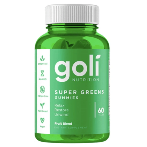 Goli Nutrition Fruit Blend Super Greens 60 Gummies