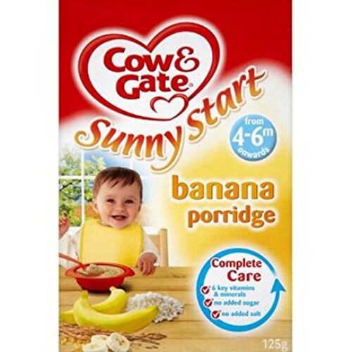 Cow & Gate Sunny Start Banana Porridge from 4-6m onwards 125g