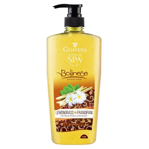 GINVERA World Spa Balinese Shower Scrub Lemongrass & Frangipani 750ml