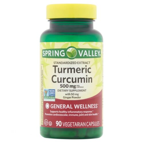 Spring Valley Turmeric Curcumin Vegetarian 500mg 90 Capsules