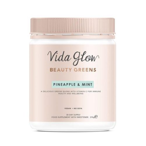 Boots Vida Glow Beauty Greens Powder Pineapple & Mint – 30 servings