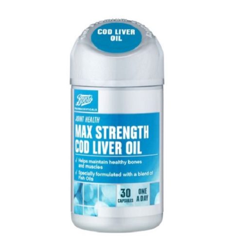 Boots Max Strength Cod Liver Oil 100mg-30 Capsules