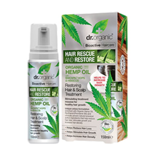 Dr Organic Hemp Oil Rescue & Restore Shampoo 265ml