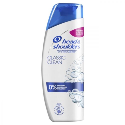 Head & Shoulders Anti-Dandruff Shampoo Classic Clean Hydrates Softens Hair 250ml