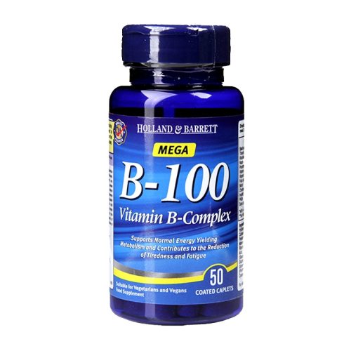 Holland & Barrett Mega B-100 Vitamin B Complex 50 Caplets