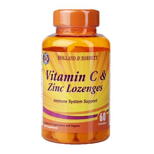 Holland & Barrett Vitamin C and Zinc 60 Lozenges