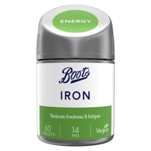 Boots Iron 14 mg-60 Tablets