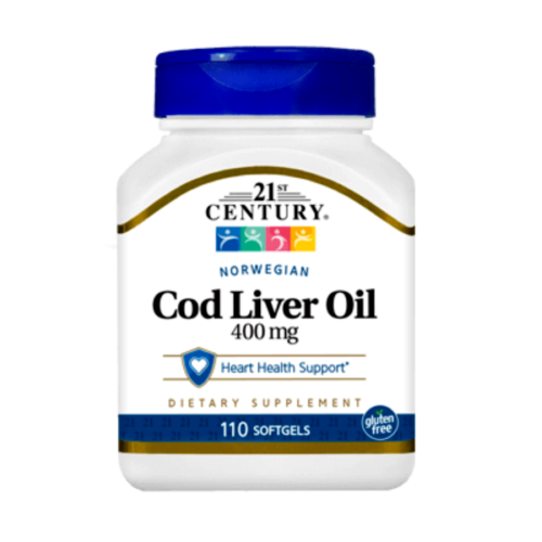 21st Century Norwegian COD Liver Oil 400mg 110 Tablets