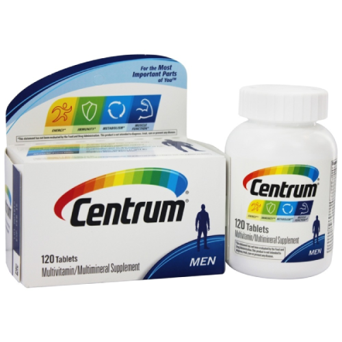 Centrum Men Multivitamin/Multimineral with Vitamin D3, B Vitamins and Antioxidants 120 Tablets