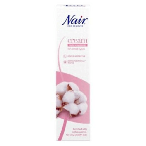 Nair Bikini & Underarm Hair Removal Cream 80ml All Hair Types Cottonseed