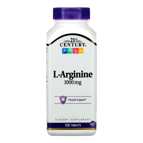 21st Century L-Arginine 1000mg Muscle Support Supplement 100 Tablets