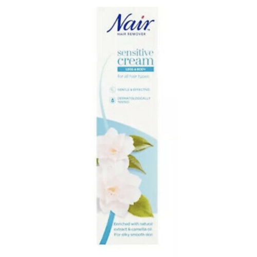 Nair SENSITIVE Hair Removal Cream With Camellia Oil Legs Bikini 80ml