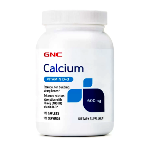 GNC Calcium Plus Vitamn D-3 120 Caplets