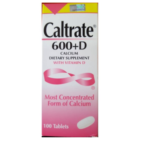 CALTRATE 600+D Calcium 100 Tablets