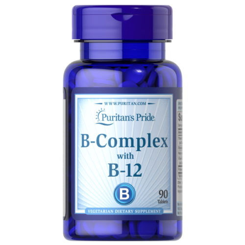 Puritan’s Pride Vitamin B-Complex and Vitamin B-12 90 Tablets