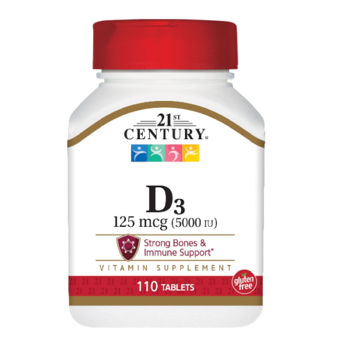 21st Century Maximum Strength D3-5000 IU Tablets 110 Count