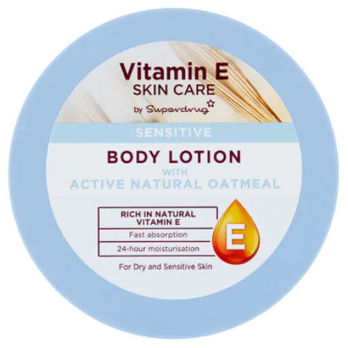 Superdrug Vitamin E Sensitive Oat and Coconut Body Lotion 200ml