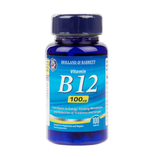 Holland & Barrett Vitamin B12 100 Tablets 100ug