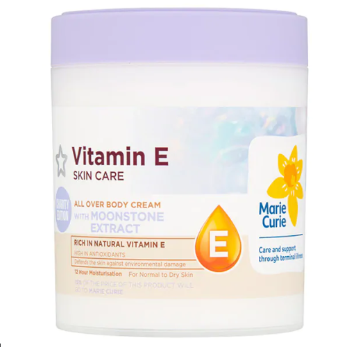 Superdrug Vitamin E All Over Body Cream with Moonstone 475ml