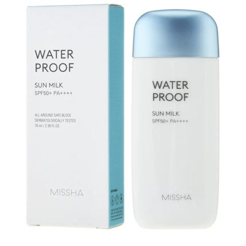 Missha All Around Safe Block Waterproof Sunscreen Milk SPF50+ 70ml