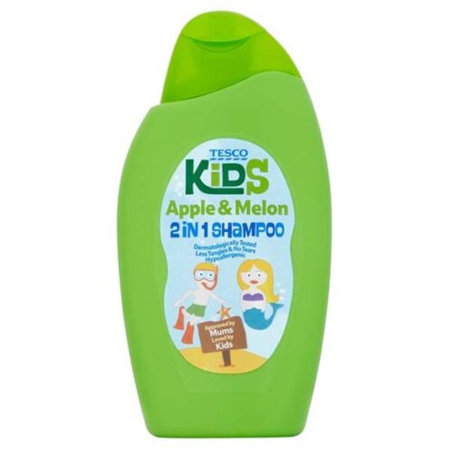 Tesco Kids Apple & Melon 2 In 1 Shampoo 250Ml