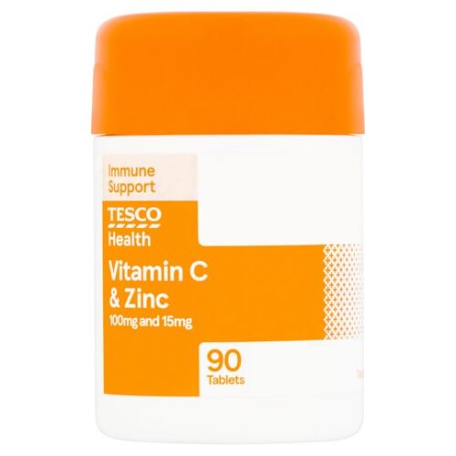 Tesco Vitamin C Plus Zinc X 90