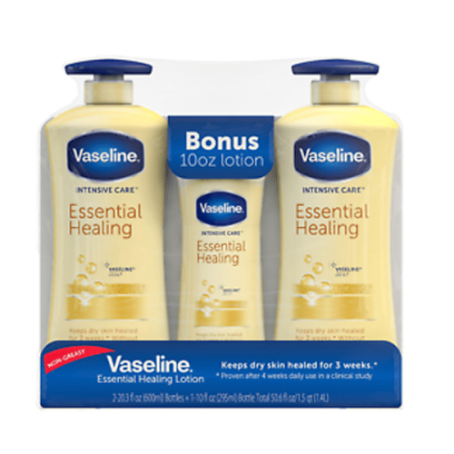 Vaseline Intensive Care Body Lotion Essential Healing 20.3 oz. 2 pk. 10 oz.1 pk