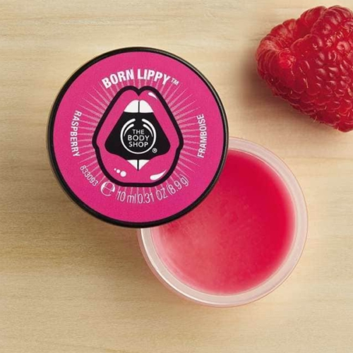 The Body Shop Born Lippy Pot Lip Balm–Raspberry