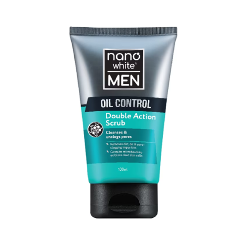 Nanowhite Men Oil Control Double Action Scrub 100ml