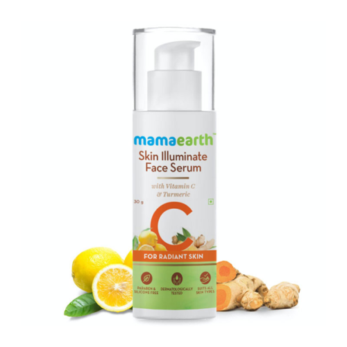 Mama Earth Skin Illuminate Face Serum With Vitamin C & Tumeric For Radiant Skin 30ml