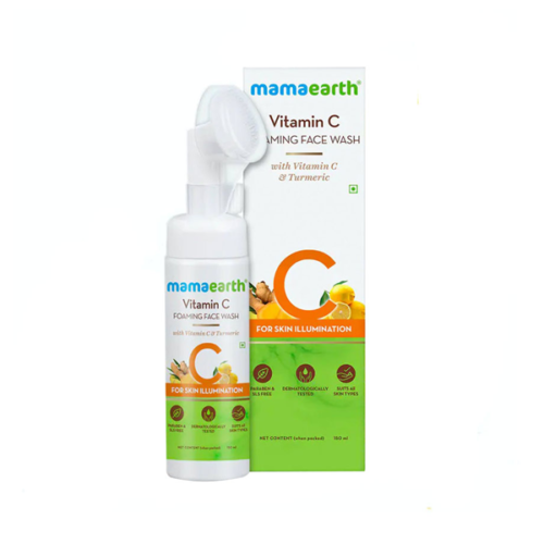 Mamaearth Vitamin C Foaming Face Wash with Vitamin C & Turmeric for Skin Illumination 150ml