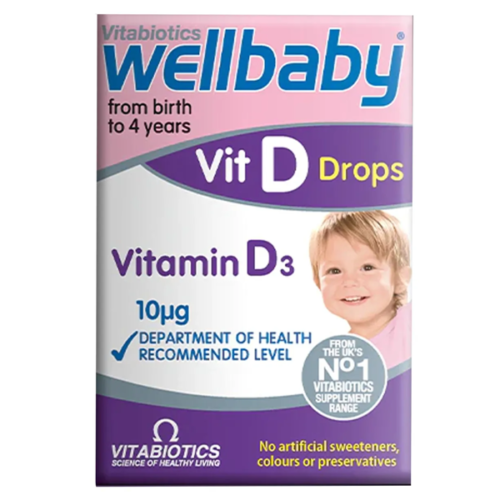 Vitabiotics Wellbaby Vit D Drops Birth to 4 Years 30ml