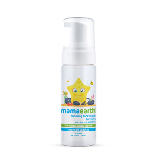 Mama Earth Foaming Fae Wash For Kids With Aloe Vera & Coconut 150Ml