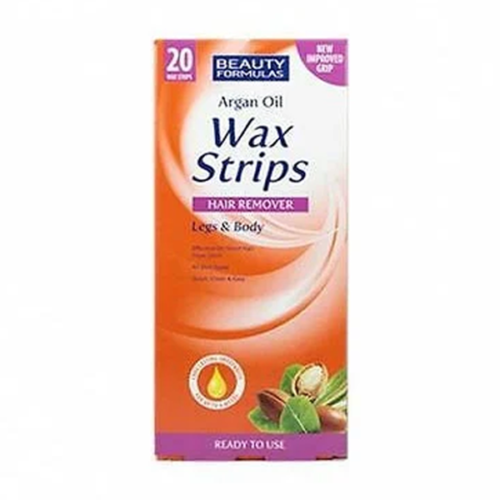 Beauty Formulas Argan Oil Wax Strips Hair Remover Legs .