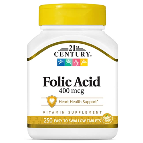 21st Century Folic Acid 400mcg 250 Tablets