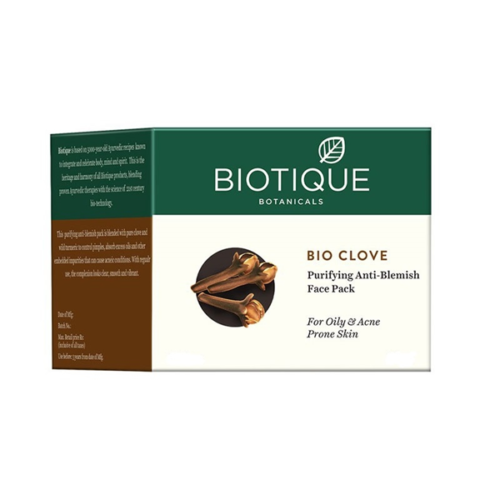 BIOTIQUE Oil Control Anti Blemish Face Pack Clove, For Oily & Acne Prone 75 g