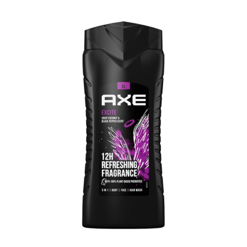 AXE Excite 3in1 Crisp Coconut & Black Pepper Hair & Body Wash 400ml