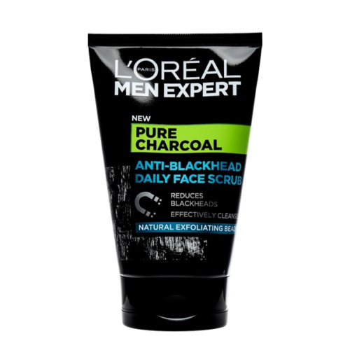 L’Oreal Men Expert Pure Charcoal Anti-Blackhead Daily Face Scrub 100ml