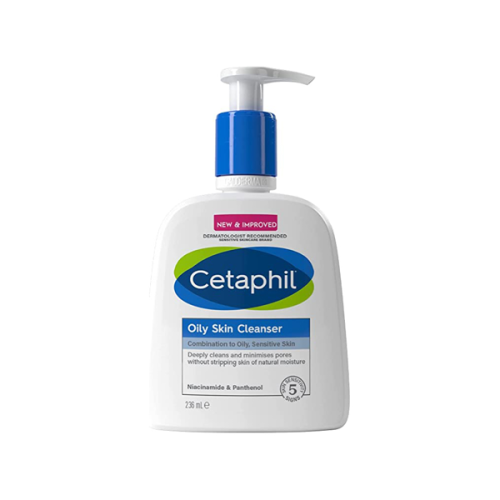 Cetaphil Oily Skin Cleanser Daily Face Wash for Oily Acne prone Skin 125ml