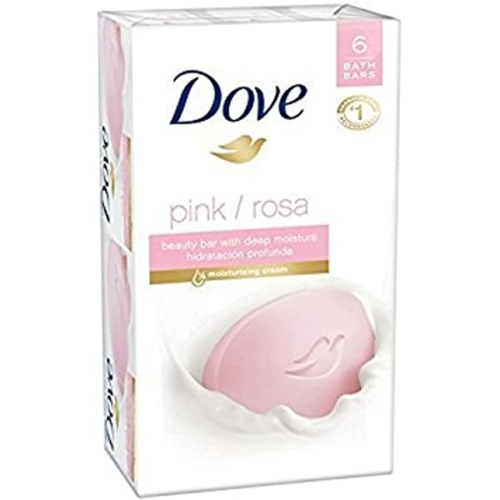 Dove Beauty Pink Rose Deep Moisture Bath Bar Soap 6pcs