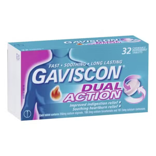 Gaviscon Double Action Mint 32Tablets